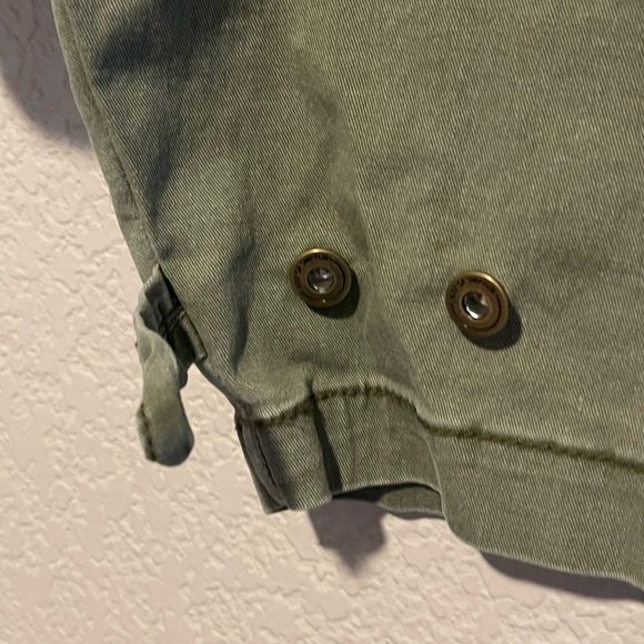 Jessica Simpson Green Utility Jacket with Peplum Waist - Picture 8 of 15